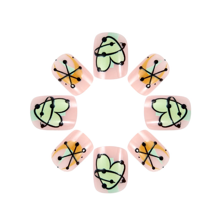 Artistic Abstract Nail Art Bowlift