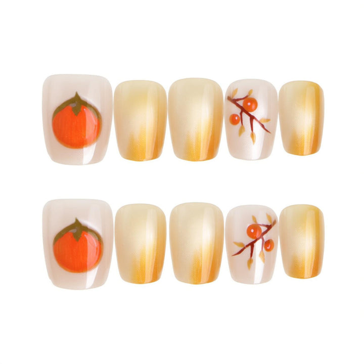 Seasonal Fruit-Themed Press-On Nail Art Bowlift
