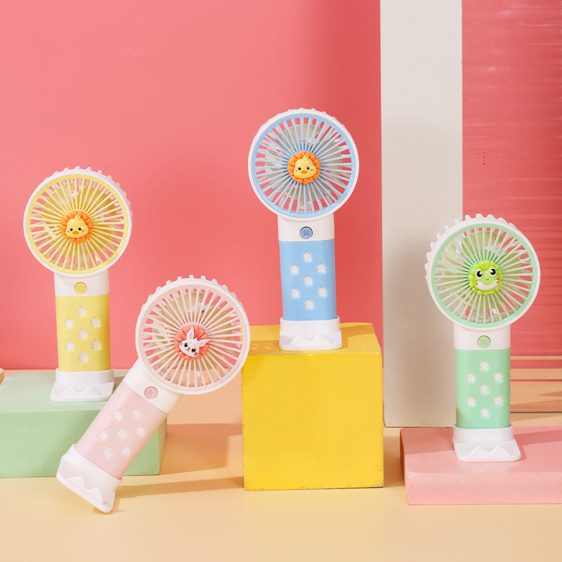 Women's Portable Mini Hand Fan with Cute Rabbit Design Bowlift