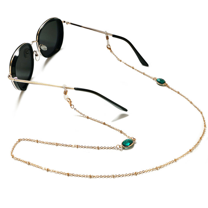 Elegant Gemstone-Embellished Eyewear Holder Bowlift