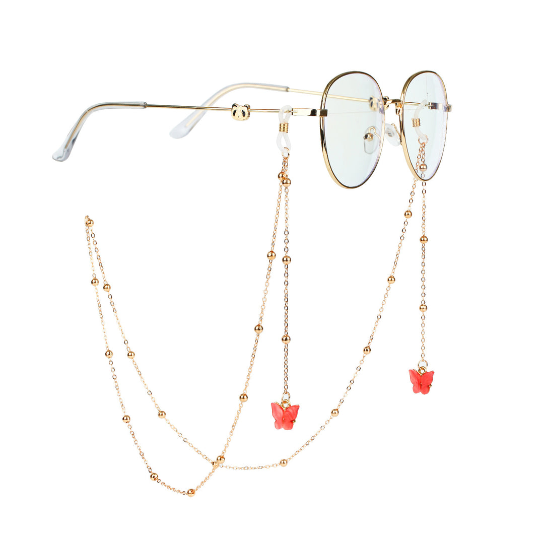 Fashionable sunglasses chains with butterfly pendants Bowlift