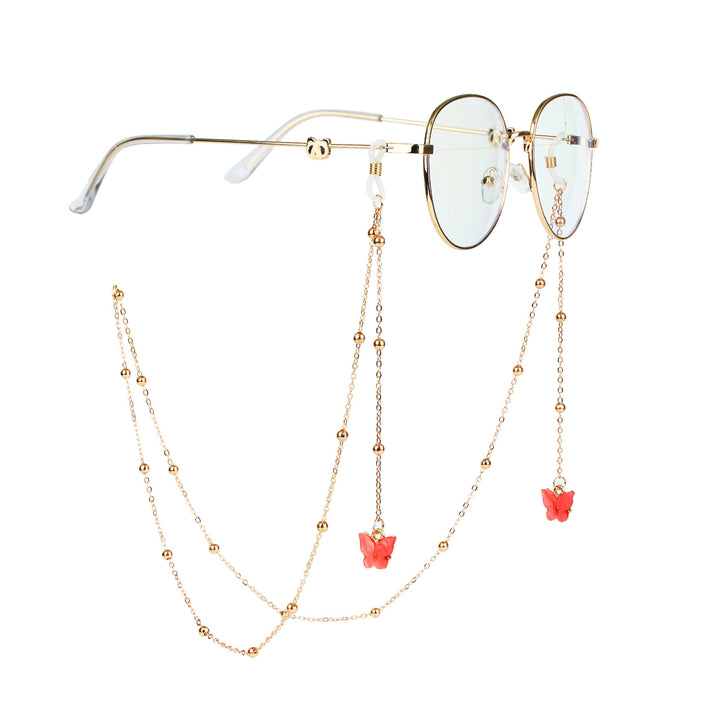 Fashionable sunglasses chains with butterfly pendants Bowlift