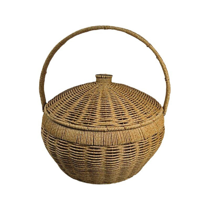 Ornamental Woven Storage Basket Bowlift