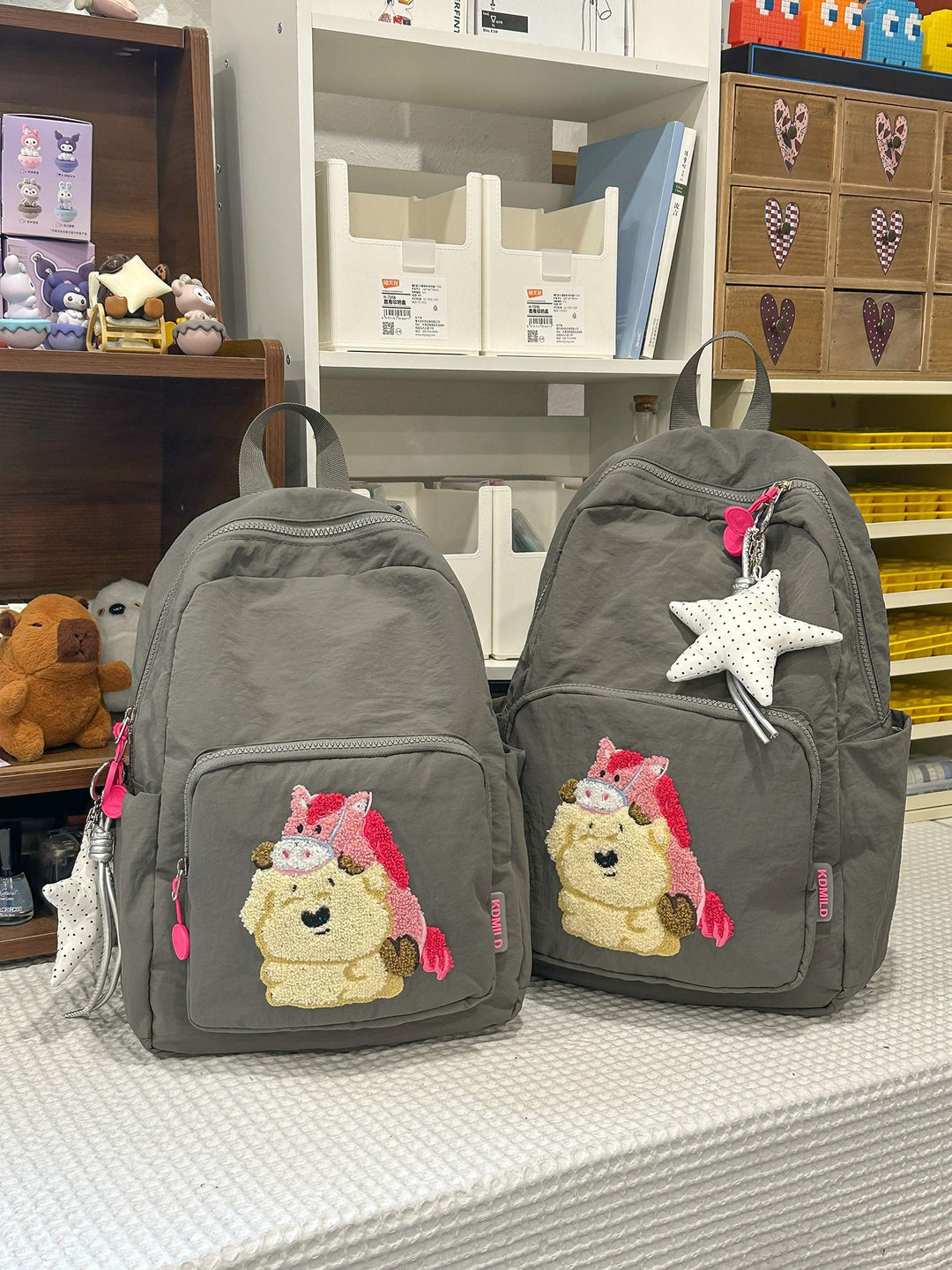 Playful Animal-Themed Cozy Backpack