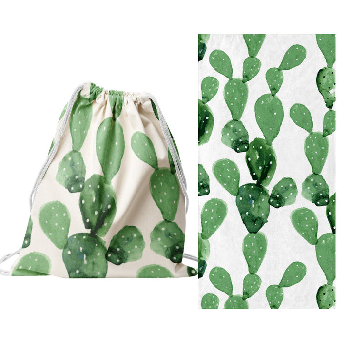 Drawstring bag with creative cactus design Bowlift