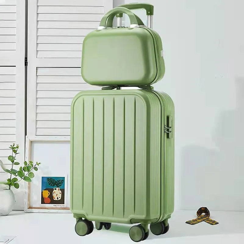 Stylish Luggage Set with Convertible Satchel Bowlift
