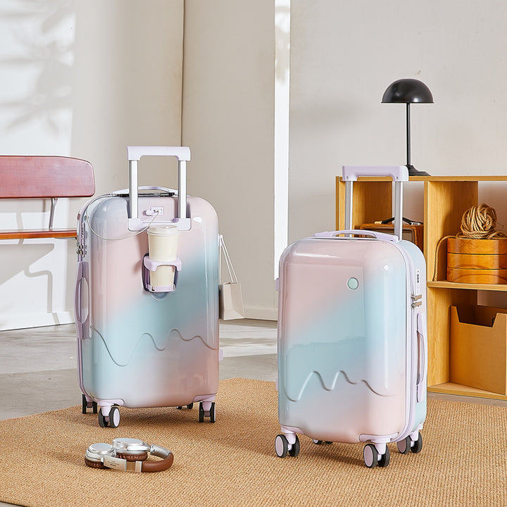 Smart Travel Suitcase with Integrated Charging Station Bowlift