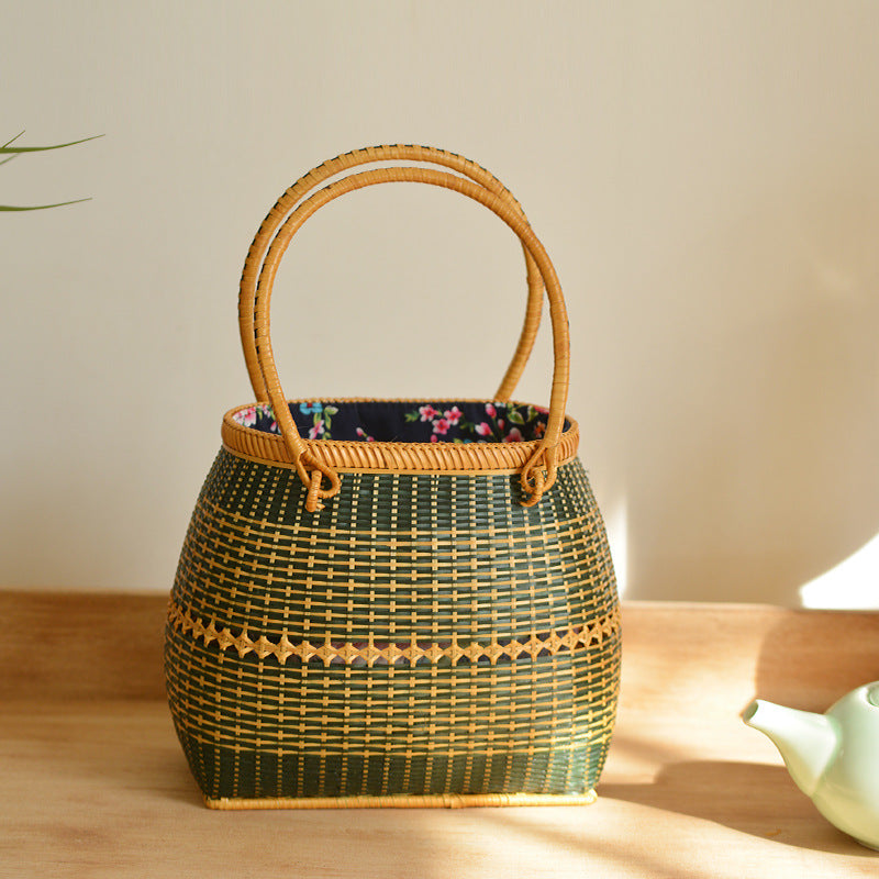 Handmade synthetic fiber tote bag Bowlift