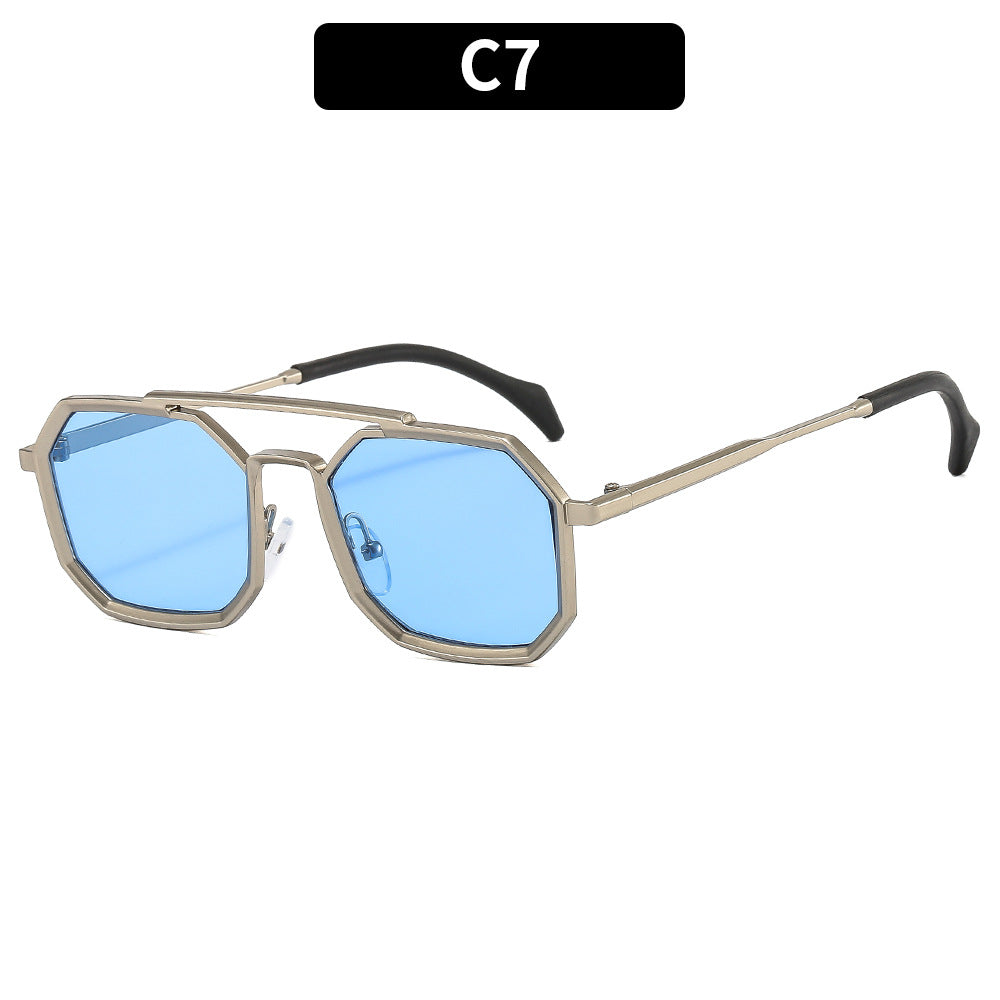 Unique Octagonal Frame Sunglasses