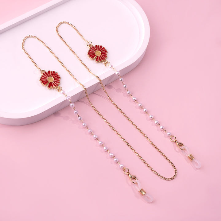Floral Design Eyewear Chain Bowlift