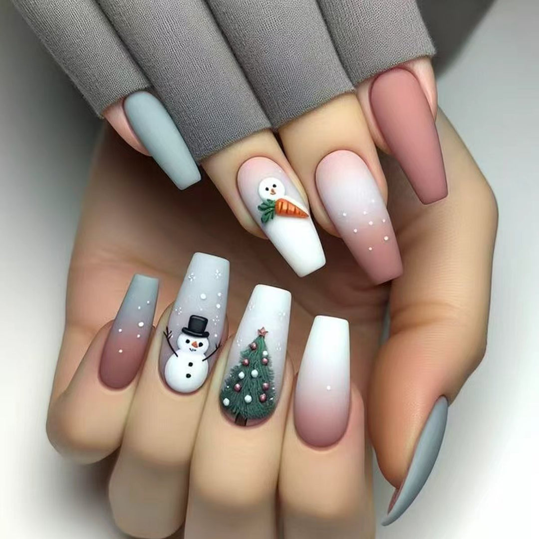 Holiday-Themed Decorative Nail Art Bowlift