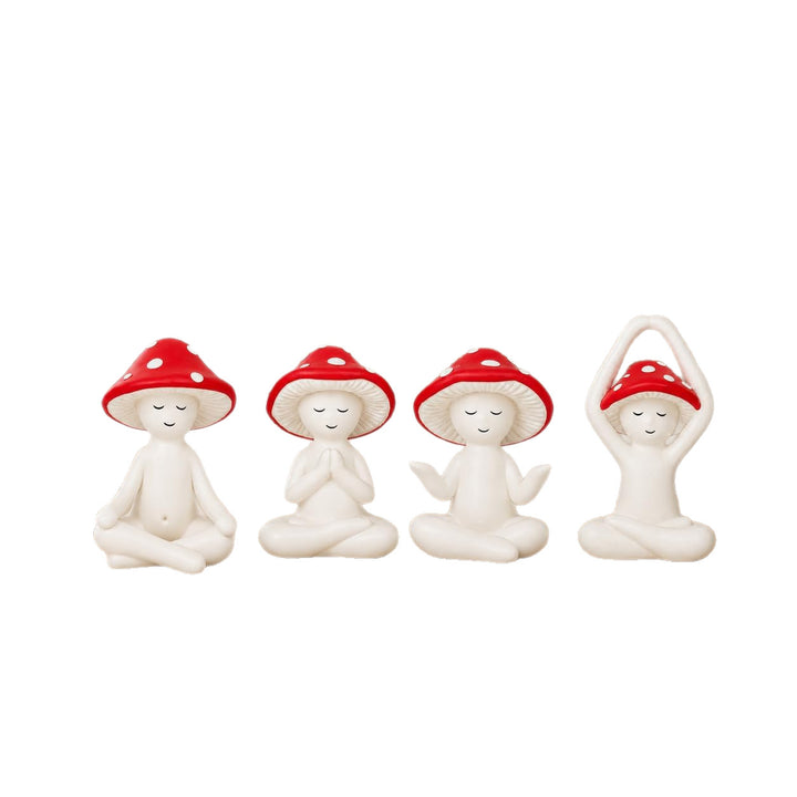 Playful Zen Garden Decor Figure Set Bowlift
