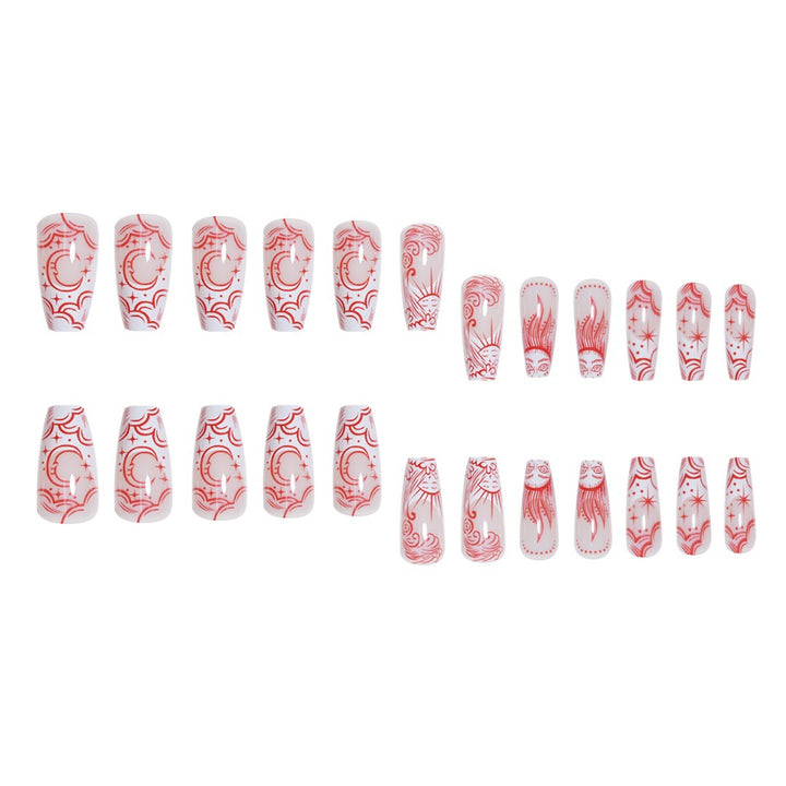 Artistic Long Press-On Nail Enhancements Bowlift