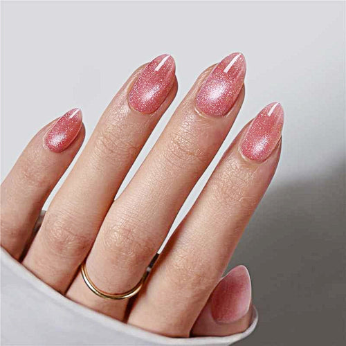 Elegant Almond-Shaped Press-On Nails Bowlift