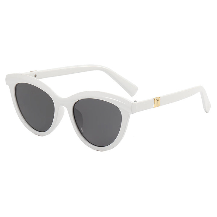 Ladies elegant Cat-Eye sunglasses with stylish metal frame Bowlift