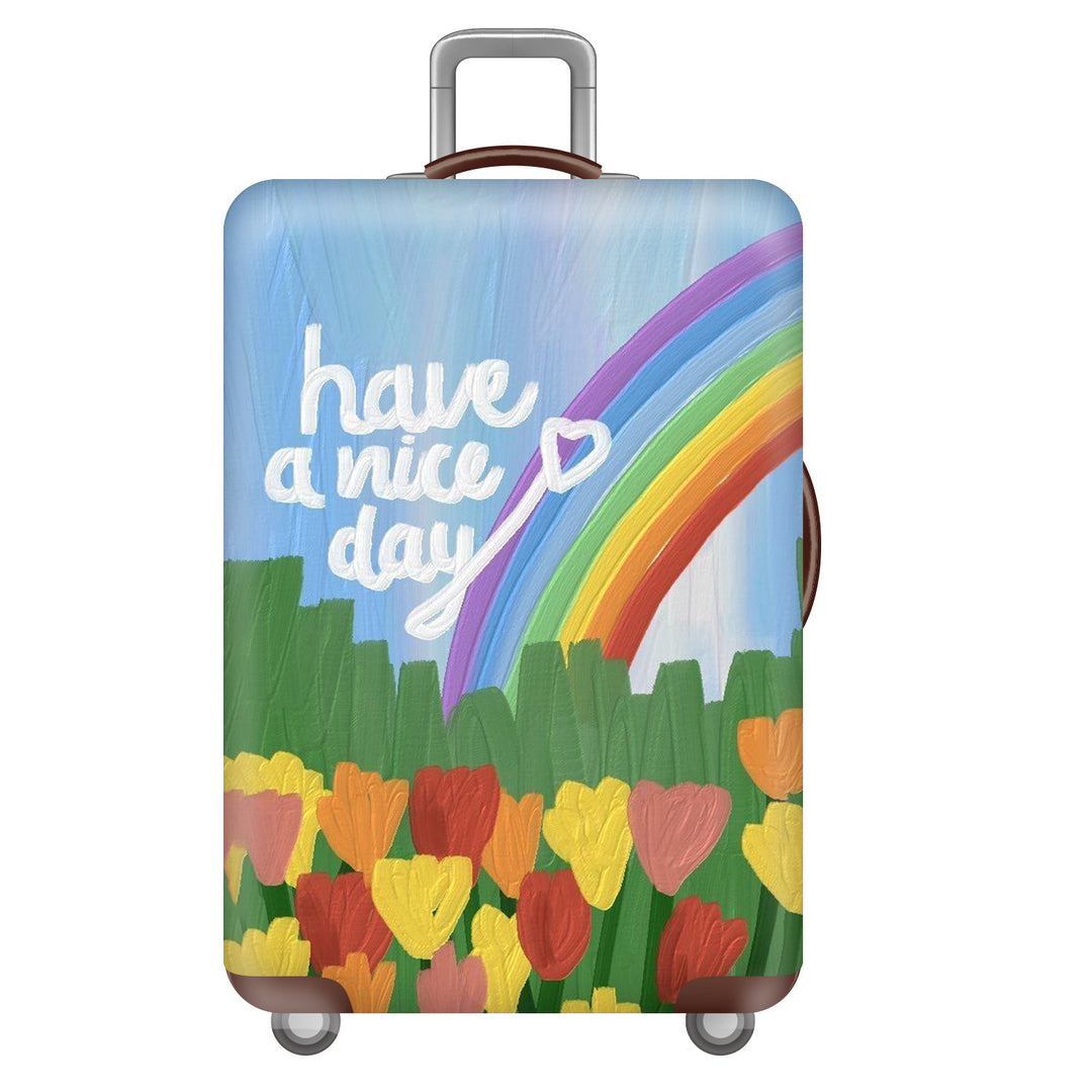 Women's Hard Shell Suitcase with Cheerful Bowlift Design