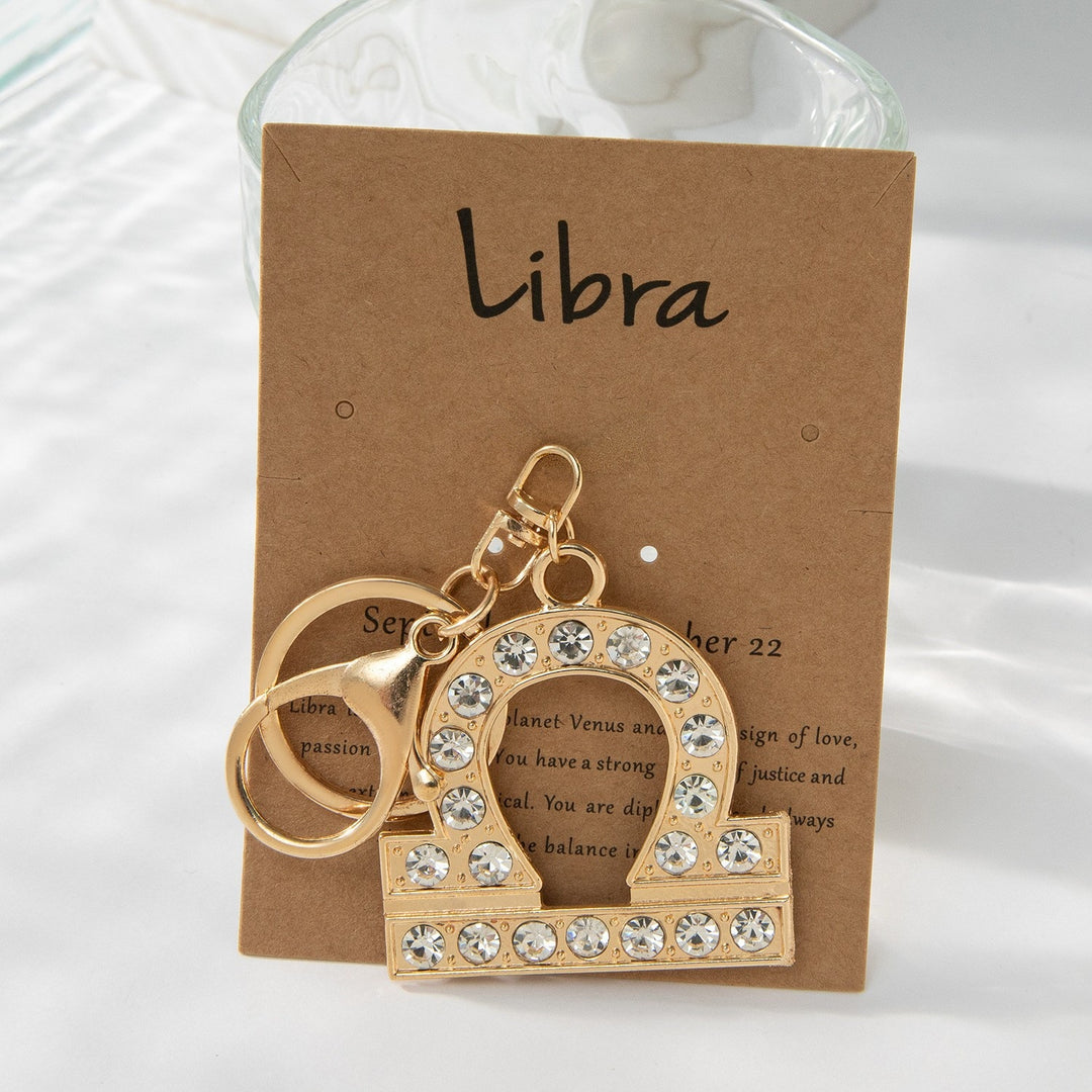 Keychain with Sparkling Bull Symbol Bowlift