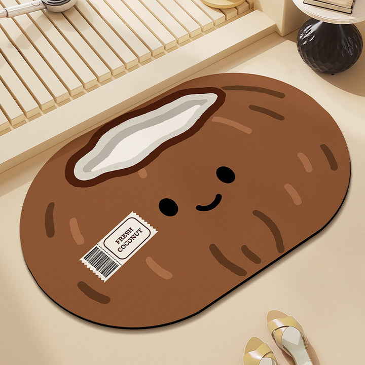Playful Cloud-Shaped Bath Mat Bowlift
