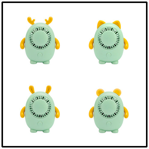 Unisex Portable Hand Fan in Cute Animal Design Bowlift