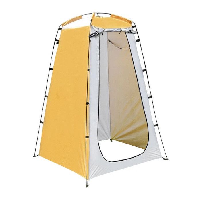 Portable pop-up privacy shower changing tent with zippered door Bowlift