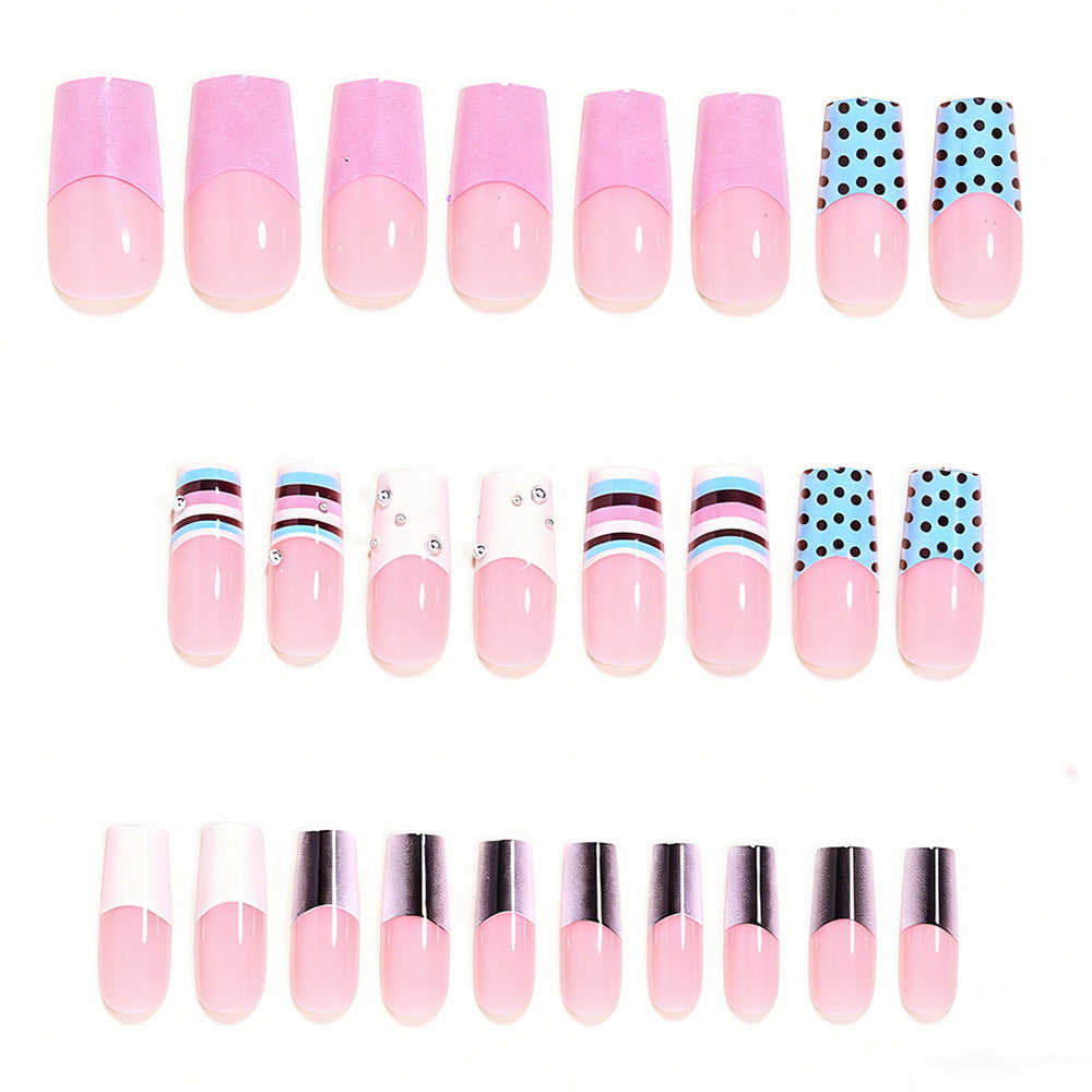 Decorative Press-On Nail Art with Intricate Patterns Bowlift