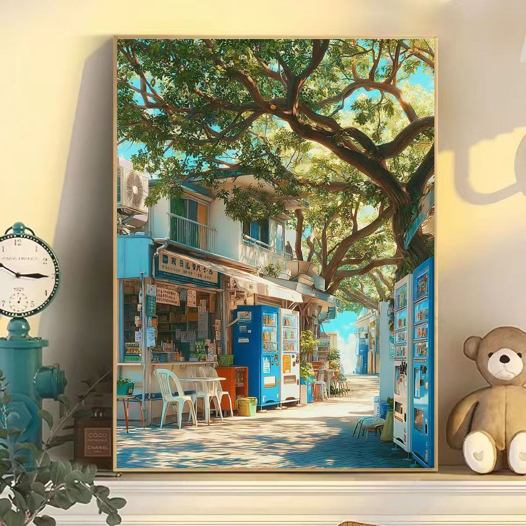 Scenic Street View Wall Art Bowlift