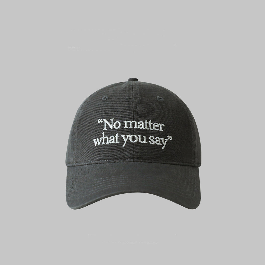 Stylish Embroidered Quote Baseball Cap