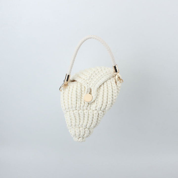 Handbag Made of High-Quality Macrame with Elegant Closure Bowlift
