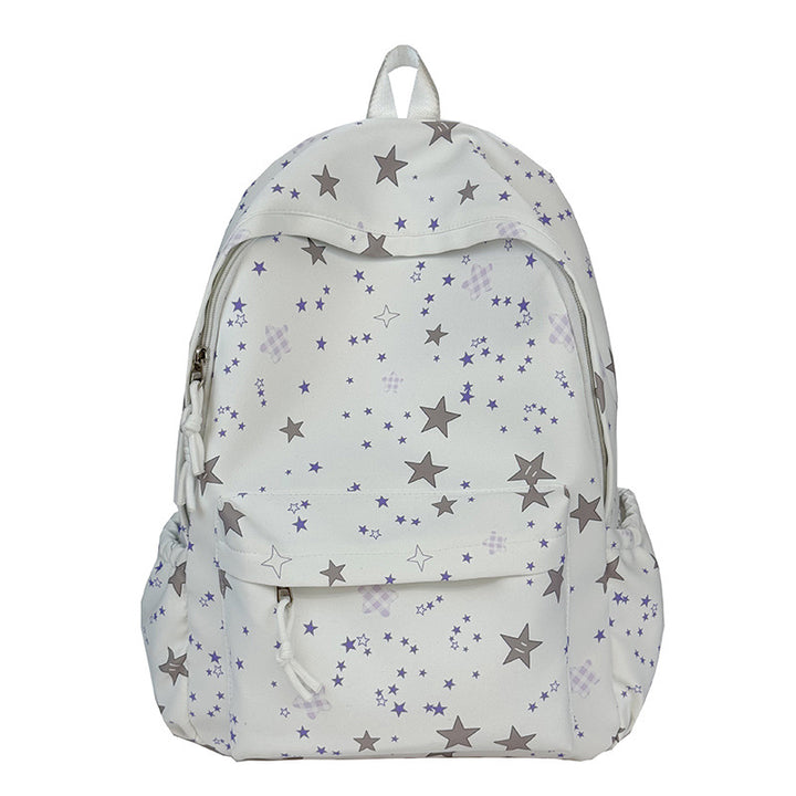 Star-Patterned Travel Backpack