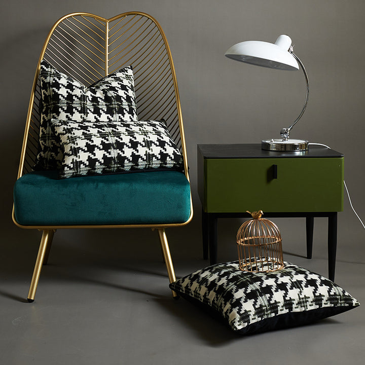 Geometric Designed Square Throw Pillow