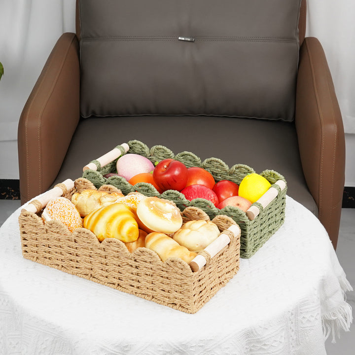 Decorative Woven Storage Caddy Bowlift
