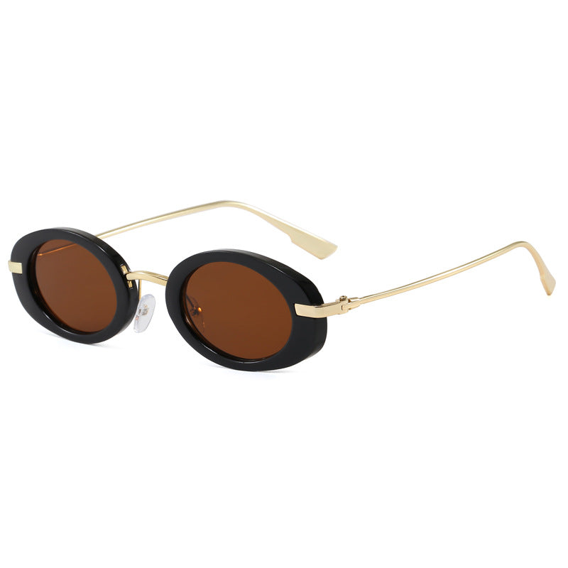Fashionable glasses with oval frame Bowlift