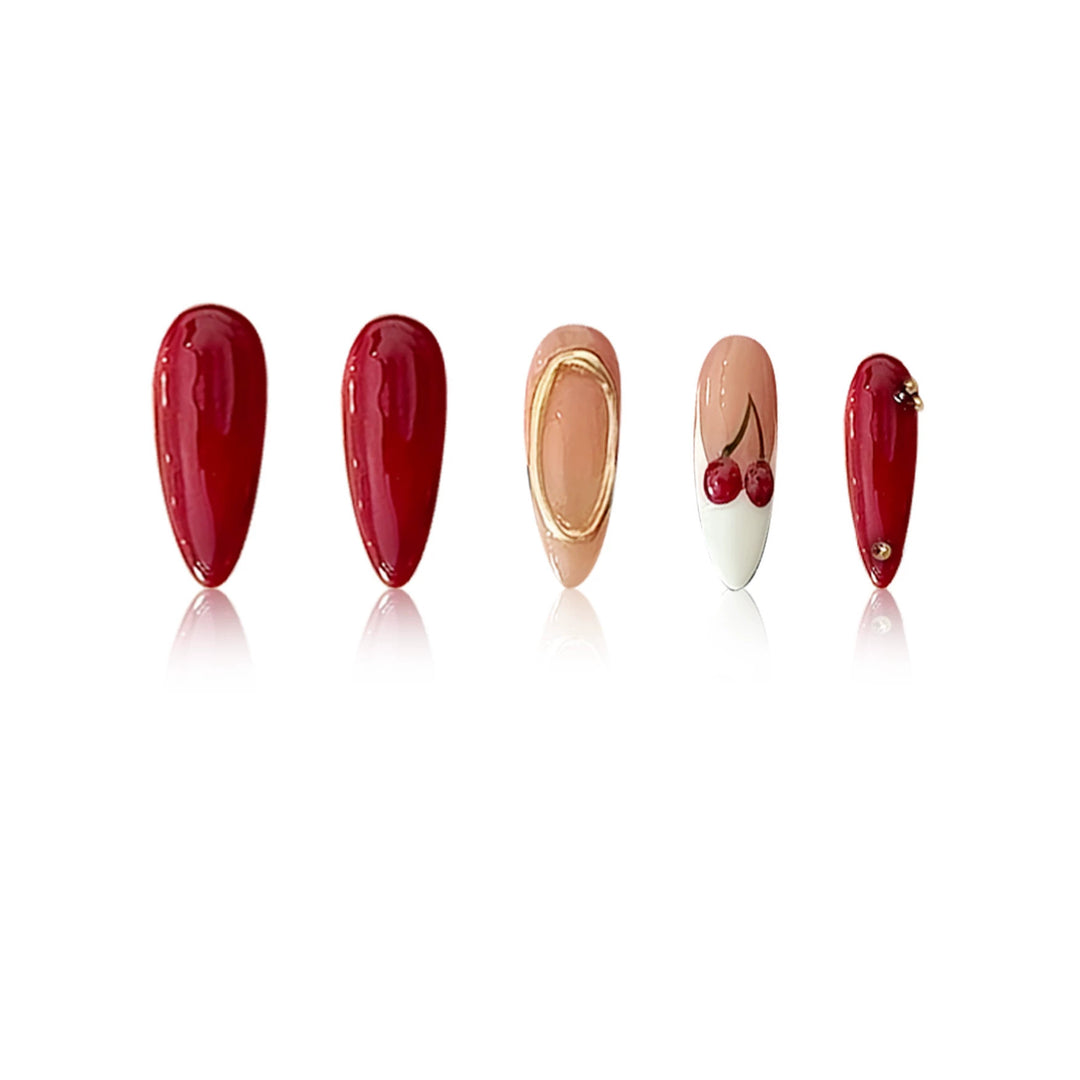 Chic Almond-Shaped Nail Extensions Bowlift