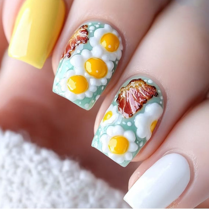 Fun Themed Press-On Nails Bowlift