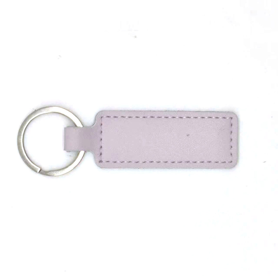 Unisex keychain with customizable faux leather Bowlift