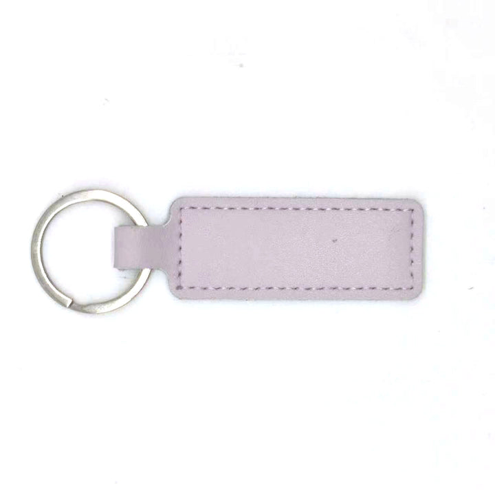 Unisex keychain with customizable faux leather Bowlift