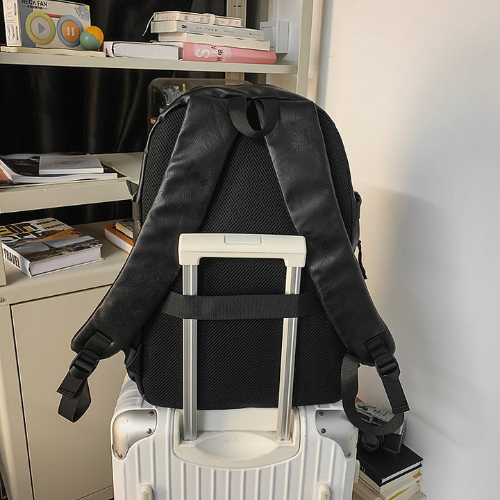 Premium Leather Laptop Backpack Bowlift