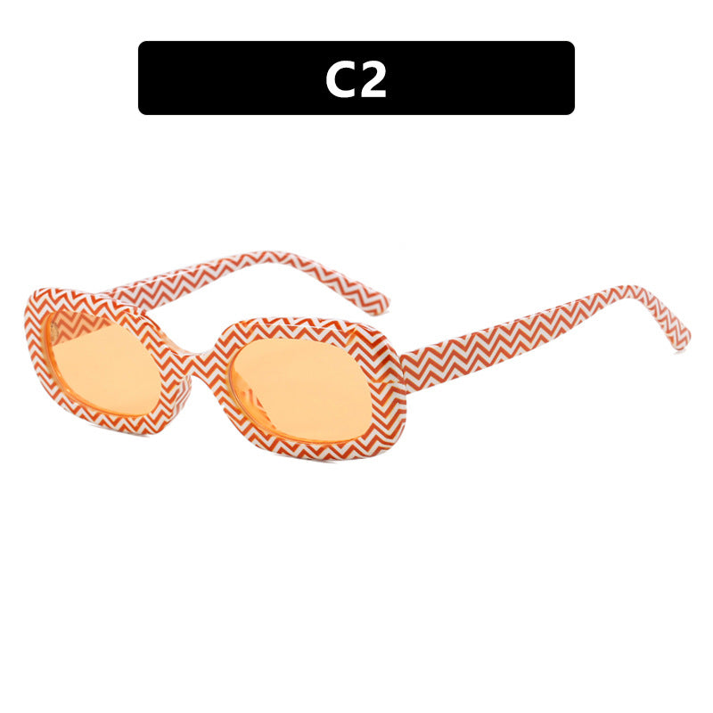 Women's oversized sunglasses with unusual pattern Bowlift