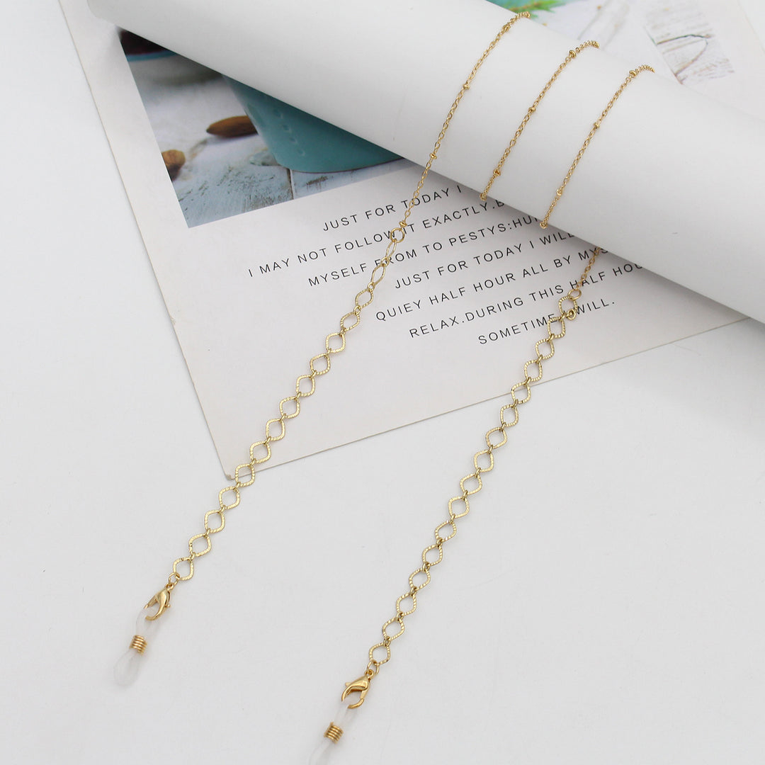 Elegant Pearl Chain Eyewear Holder Bowlift