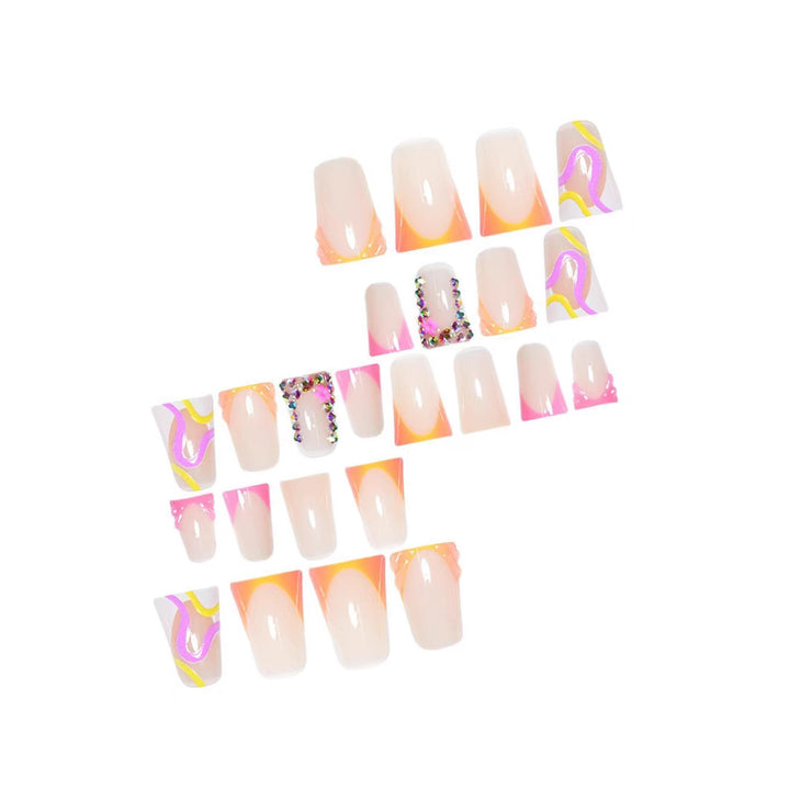Women’s Decorative Acrylic Press-On Nail Extensions Bowlift