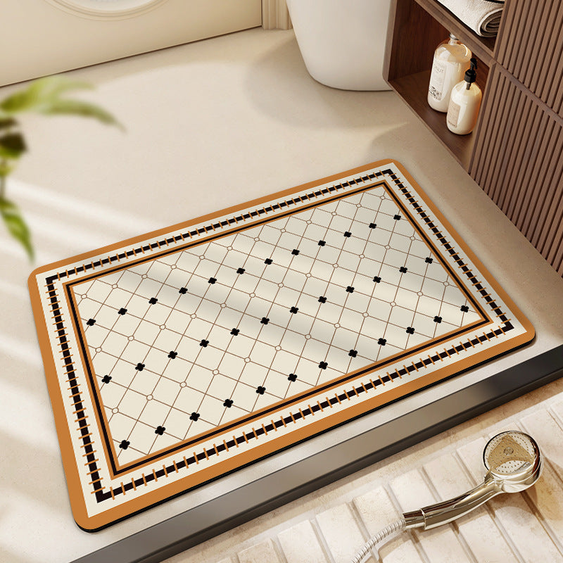 Decorative Honeycomb Bath Mat Bowlift