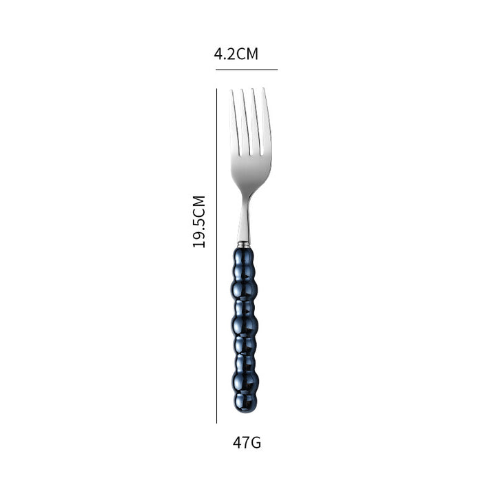 Elegant finger food fork with non-slip handle Bowlift