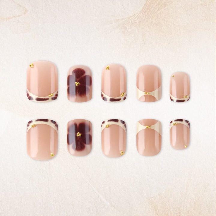 Elegant French Tip Press-On Nails Collection Bowlift