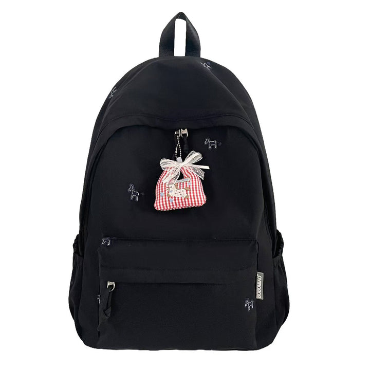 Decorative Embroidered Backpack Bowlift