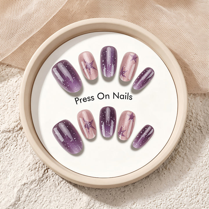 Artistic Press-On Nails Bowlift
