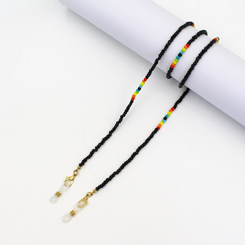 Colorful Beaded Eyewear Holder Chain Bowlift