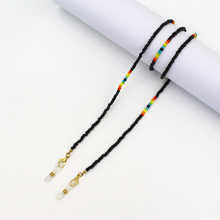 Colorful Beaded Eyewear Holder Chain Bowlift