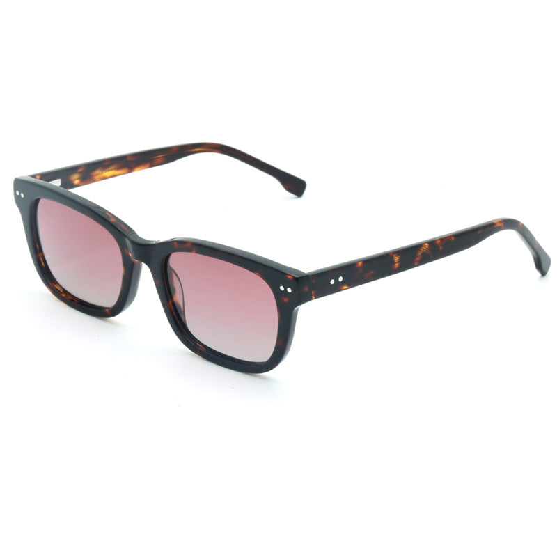 Women's trendy square sunglasses with transparent frame Bowlift