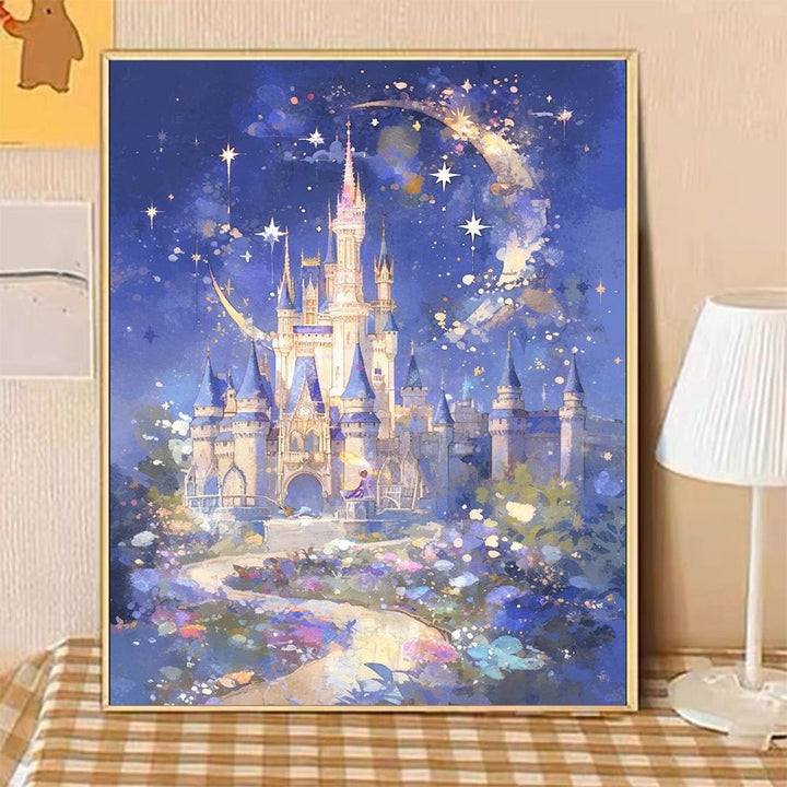 Enchanted Castle Landscape Canvas Art Bowlift