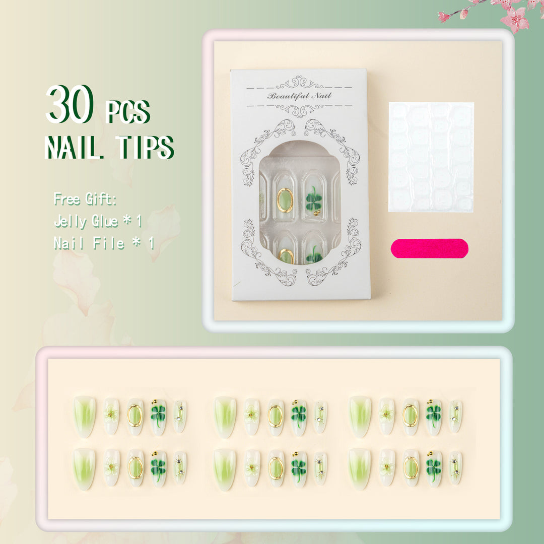 Nail art with botanical designs Bowlift